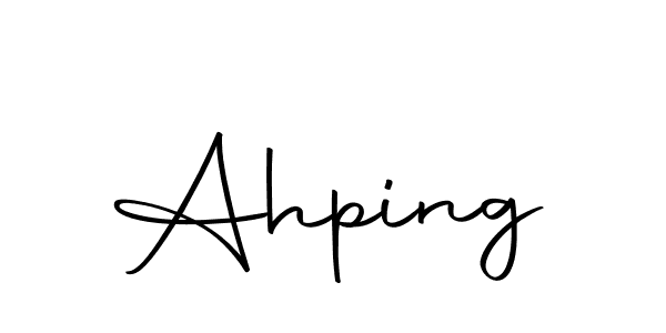 How to make Ahping signature? Autography-DOLnW is a professional autograph style. Create handwritten signature for Ahping name. Ahping signature style 10 images and pictures png