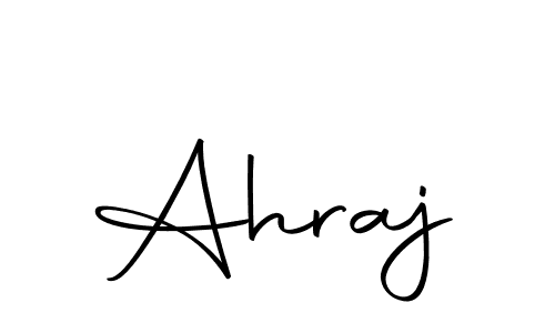 Use a signature maker to create a handwritten signature online. With this signature software, you can design (Autography-DOLnW) your own signature for name Ahraj. Ahraj signature style 10 images and pictures png