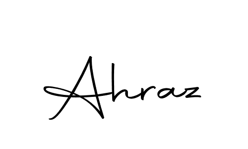 You should practise on your own different ways (Autography-DOLnW) to write your name (Ahraz) in signature. don't let someone else do it for you. Ahraz signature style 10 images and pictures png