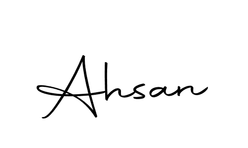 How to make Ahsan signature? Autography-DOLnW is a professional autograph style. Create handwritten signature for Ahsan name. Ahsan signature style 10 images and pictures png