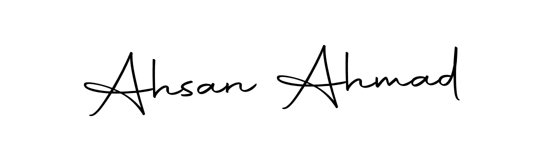 Create a beautiful signature design for name Ahsan Ahmad. With this signature (Autography-DOLnW) fonts, you can make a handwritten signature for free. Ahsan Ahmad signature style 10 images and pictures png