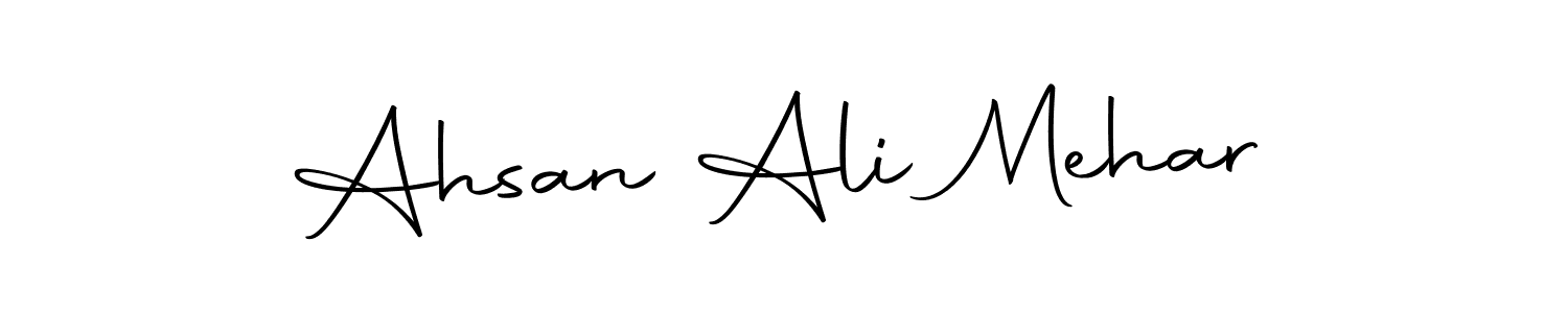 Create a beautiful signature design for name Ahsan Ali Mehar. With this signature (Autography-DOLnW) fonts, you can make a handwritten signature for free. Ahsan Ali Mehar signature style 10 images and pictures png