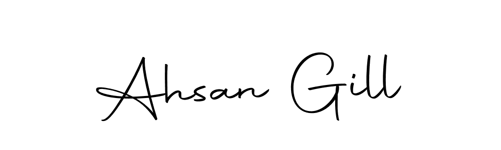 Here are the top 10 professional signature styles for the name Ahsan Gill. These are the best autograph styles you can use for your name. Ahsan Gill signature style 10 images and pictures png