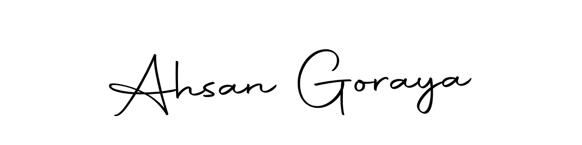Make a beautiful signature design for name Ahsan Goraya. Use this online signature maker to create a handwritten signature for free. Ahsan Goraya signature style 10 images and pictures png
