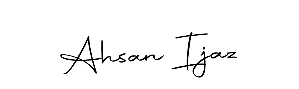 Make a beautiful signature design for name Ahsan Ijaz. With this signature (Autography-DOLnW) style, you can create a handwritten signature for free. Ahsan Ijaz signature style 10 images and pictures png