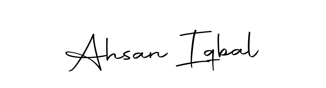 Create a beautiful signature design for name Ahsan Iqbal. With this signature (Autography-DOLnW) fonts, you can make a handwritten signature for free. Ahsan Iqbal signature style 10 images and pictures png