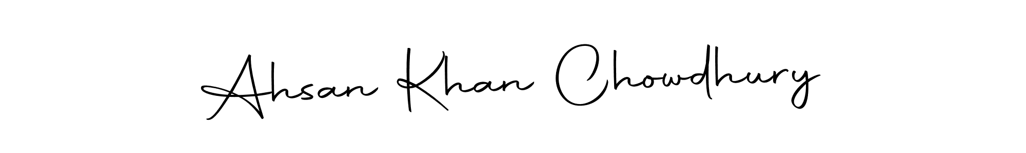 Make a short Ahsan Khan Chowdhury signature style. Manage your documents anywhere anytime using Autography-DOLnW. Create and add eSignatures, submit forms, share and send files easily. Ahsan Khan Chowdhury signature style 10 images and pictures png