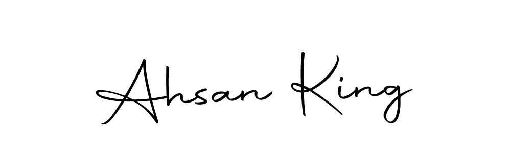 How to make Ahsan King signature? Autography-DOLnW is a professional autograph style. Create handwritten signature for Ahsan King name. Ahsan King signature style 10 images and pictures png