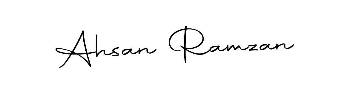 The best way (Autography-DOLnW) to make a short signature is to pick only two or three words in your name. The name Ahsan Ramzan include a total of six letters. For converting this name. Ahsan Ramzan signature style 10 images and pictures png