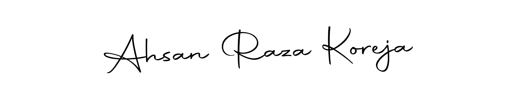 Use a signature maker to create a handwritten signature online. With this signature software, you can design (Autography-DOLnW) your own signature for name Ahsan Raza Koreja. Ahsan Raza Koreja signature style 10 images and pictures png