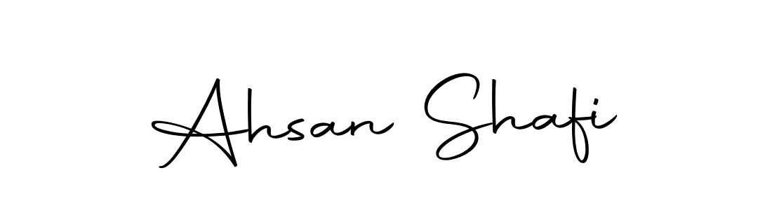 How to make Ahsan Shafi name signature. Use Autography-DOLnW style for creating short signs online. This is the latest handwritten sign. Ahsan Shafi signature style 10 images and pictures png