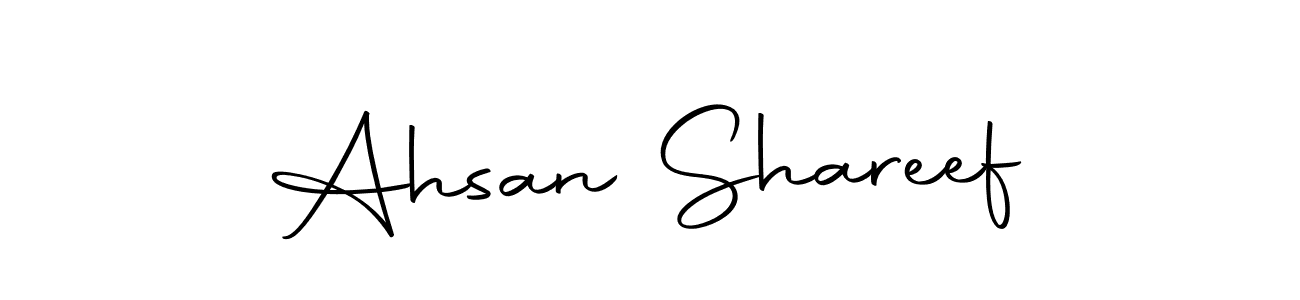 Ahsan Shareef stylish signature style. Best Handwritten Sign (Autography-DOLnW) for my name. Handwritten Signature Collection Ideas for my name Ahsan Shareef. Ahsan Shareef signature style 10 images and pictures png