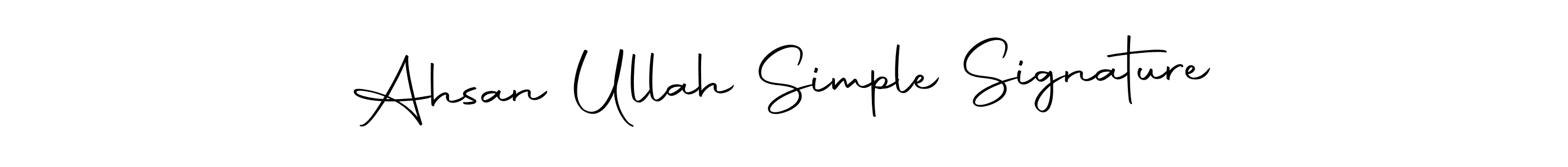 Ahsan Ullah Simple Signature stylish signature style. Best Handwritten Sign (Autography-DOLnW) for my name. Handwritten Signature Collection Ideas for my name Ahsan Ullah Simple Signature. Ahsan Ullah Simple Signature signature style 10 images and pictures png