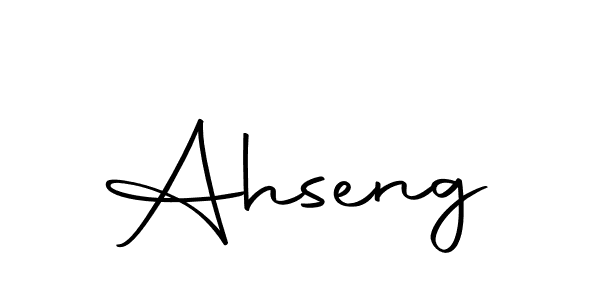 Create a beautiful signature design for name Ahseng. With this signature (Autography-DOLnW) fonts, you can make a handwritten signature for free. Ahseng signature style 10 images and pictures png