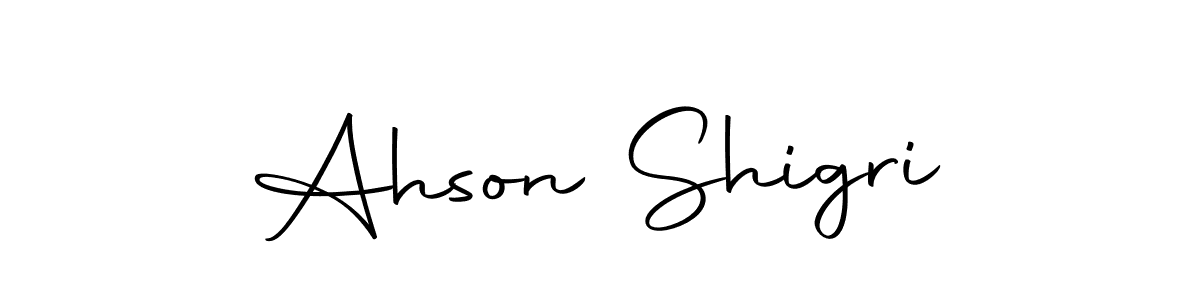 Ahson Shigri stylish signature style. Best Handwritten Sign (Autography-DOLnW) for my name. Handwritten Signature Collection Ideas for my name Ahson Shigri. Ahson Shigri signature style 10 images and pictures png