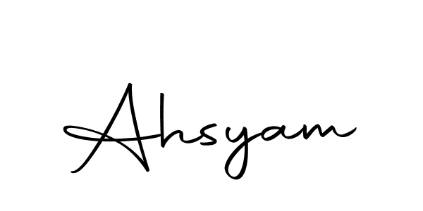 Make a short Ahsyam signature style. Manage your documents anywhere anytime using Autography-DOLnW. Create and add eSignatures, submit forms, share and send files easily. Ahsyam signature style 10 images and pictures png