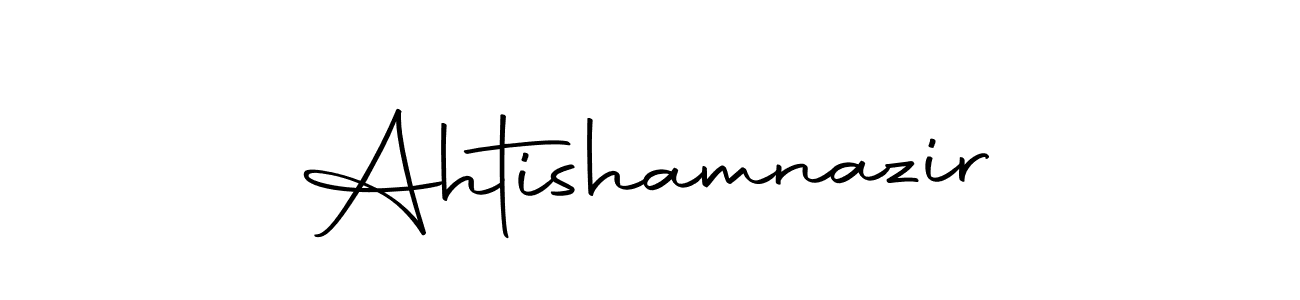 Design your own signature with our free online signature maker. With this signature software, you can create a handwritten (Autography-DOLnW) signature for name Ahtishamnazir. Ahtishamnazir signature style 10 images and pictures png