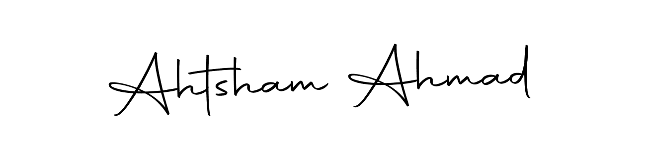Make a beautiful signature design for name Ahtsham Ahmad. Use this online signature maker to create a handwritten signature for free. Ahtsham Ahmad signature style 10 images and pictures png
