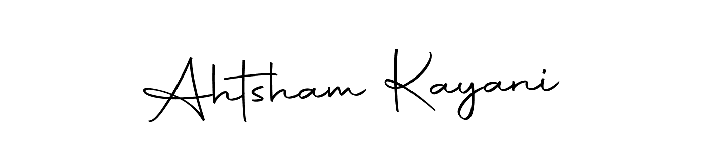 Autography-DOLnW is a professional signature style that is perfect for those who want to add a touch of class to their signature. It is also a great choice for those who want to make their signature more unique. Get Ahtsham Kayani name to fancy signature for free. Ahtsham Kayani signature style 10 images and pictures png