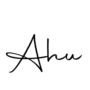 How to make Ahu name signature. Use Autography-DOLnW style for creating short signs online. This is the latest handwritten sign. Ahu signature style 10 images and pictures png