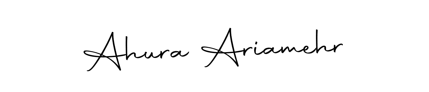 You should practise on your own different ways (Autography-DOLnW) to write your name (Ahura Ariamehr) in signature. don't let someone else do it for you. Ahura Ariamehr signature style 10 images and pictures png