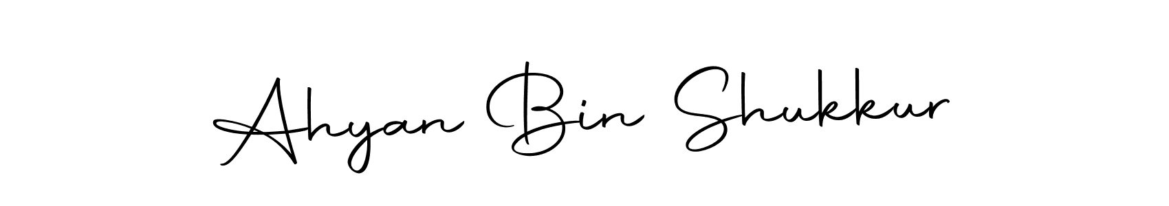 Make a beautiful signature design for name Ahyan Bin Shukkur. With this signature (Autography-DOLnW) style, you can create a handwritten signature for free. Ahyan Bin Shukkur signature style 10 images and pictures png