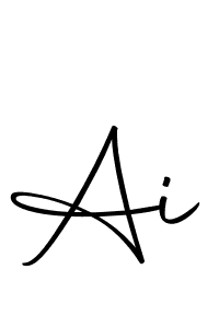 Design your own signature with our free online signature maker. With this signature software, you can create a handwritten (Autography-DOLnW) signature for name Ai. Ai signature style 10 images and pictures png