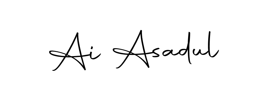 Create a beautiful signature design for name Ai Asadul. With this signature (Autography-DOLnW) fonts, you can make a handwritten signature for free. Ai Asadul signature style 10 images and pictures png
