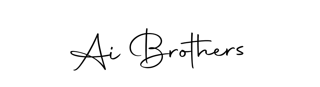 Similarly Autography-DOLnW is the best handwritten signature design. Signature creator online .You can use it as an online autograph creator for name Ai Brothers. Ai Brothers signature style 10 images and pictures png