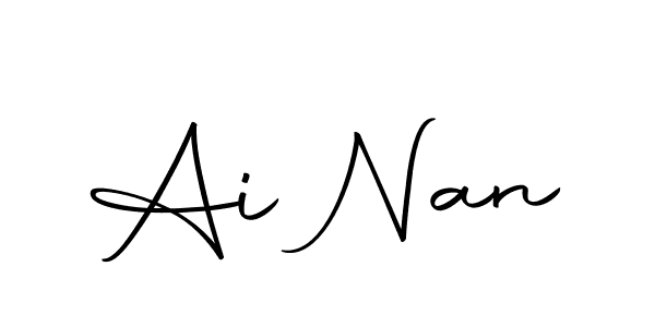 Ai Nan stylish signature style. Best Handwritten Sign (Autography-DOLnW) for my name. Handwritten Signature Collection Ideas for my name Ai Nan. Ai Nan signature style 10 images and pictures png