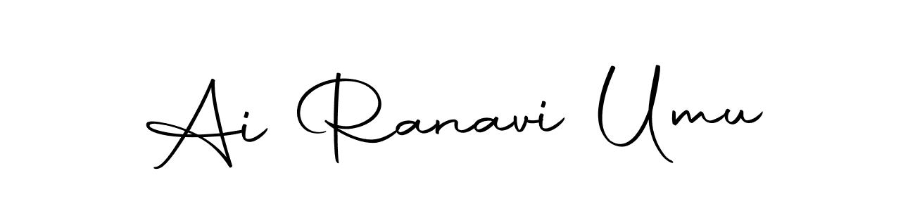You can use this online signature creator to create a handwritten signature for the name Ai Ranavi Umu. This is the best online autograph maker. Ai Ranavi Umu signature style 10 images and pictures png