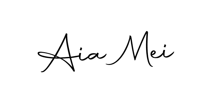 Design your own signature with our free online signature maker. With this signature software, you can create a handwritten (Autography-DOLnW) signature for name Aia Mei. Aia Mei signature style 10 images and pictures png