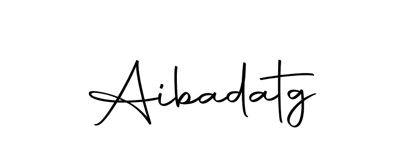 Design your own signature with our free online signature maker. With this signature software, you can create a handwritten (Autography-DOLnW) signature for name Aibadatg. Aibadatg signature style 10 images and pictures png