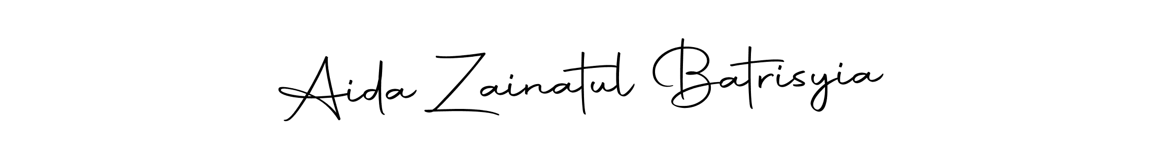 Make a beautiful signature design for name Aida Zainatul Batrisyia. Use this online signature maker to create a handwritten signature for free. Aida Zainatul Batrisyia signature style 10 images and pictures png