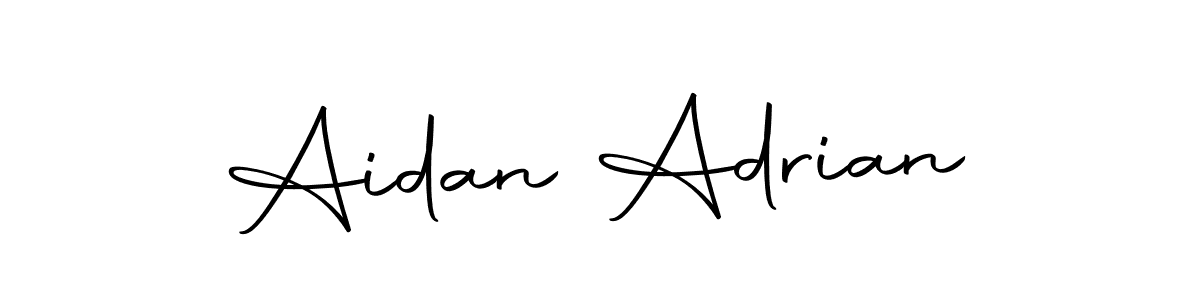 Design your own signature with our free online signature maker. With this signature software, you can create a handwritten (Autography-DOLnW) signature for name Aidan Adrian. Aidan Adrian signature style 10 images and pictures png