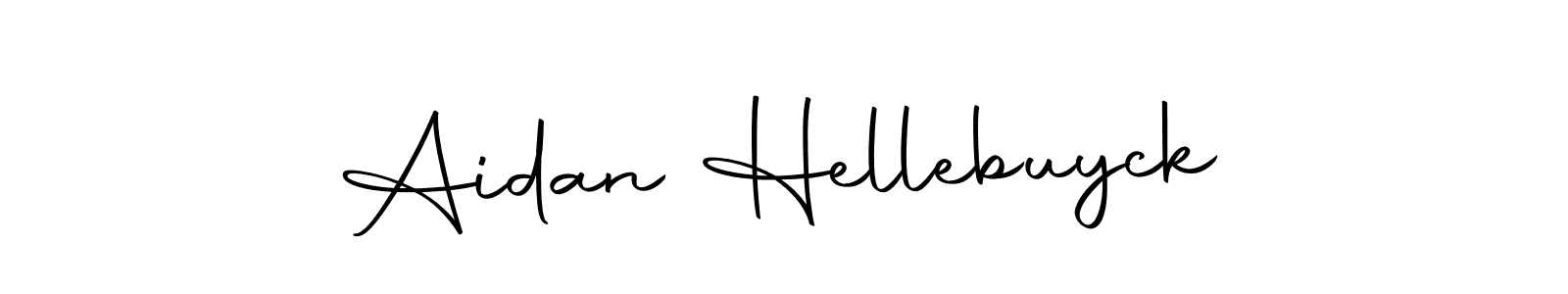 The best way (Autography-DOLnW) to make a short signature is to pick only two or three words in your name. The name Aidan Hellebuyck include a total of six letters. For converting this name. Aidan Hellebuyck signature style 10 images and pictures png