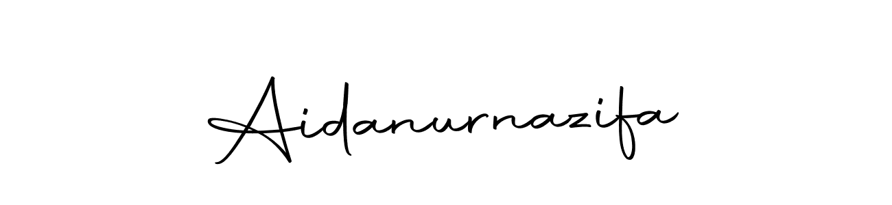 Autography-DOLnW is a professional signature style that is perfect for those who want to add a touch of class to their signature. It is also a great choice for those who want to make their signature more unique. Get Aidanurnazifa name to fancy signature for free. Aidanurnazifa signature style 10 images and pictures png