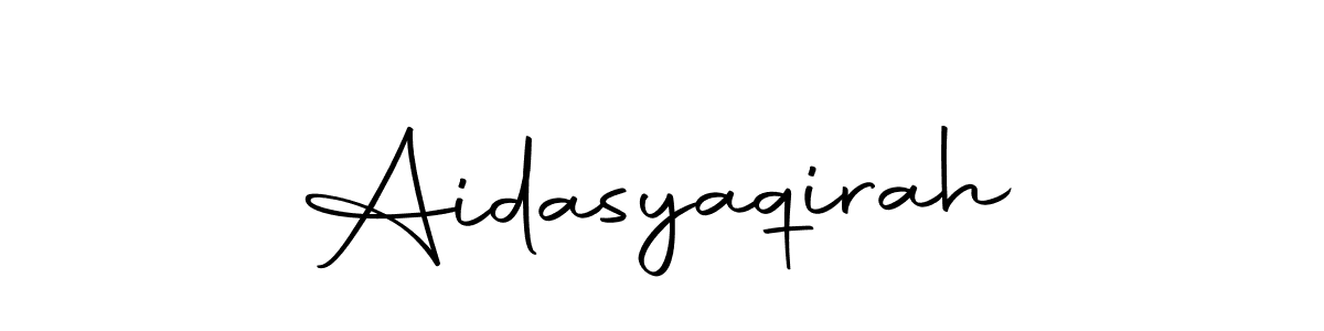 Here are the top 10 professional signature styles for the name Aidasyaqirah. These are the best autograph styles you can use for your name. Aidasyaqirah signature style 10 images and pictures png