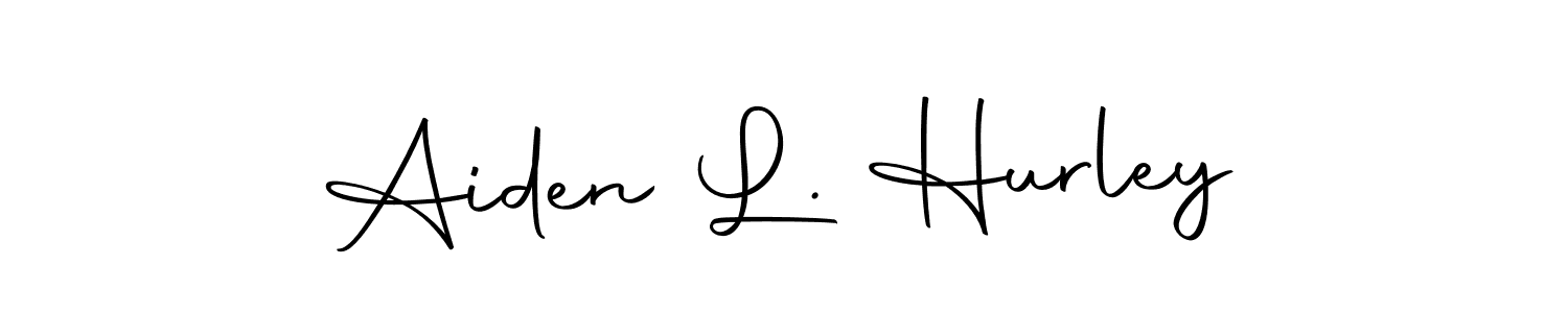 Design your own signature with our free online signature maker. With this signature software, you can create a handwritten (Autography-DOLnW) signature for name Aiden L. Hurley. Aiden L. Hurley signature style 10 images and pictures png