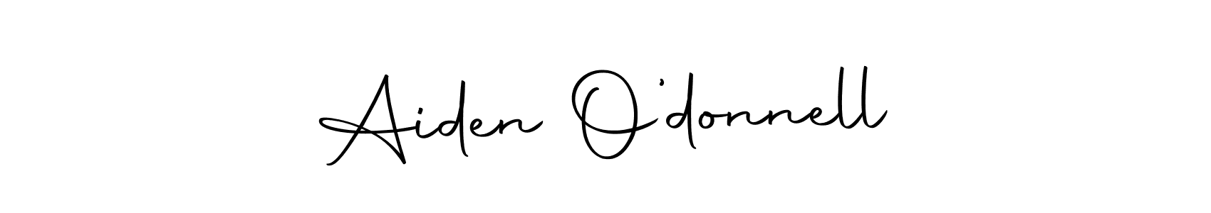 How to make Aiden O’donnell name signature. Use Autography-DOLnW style for creating short signs online. This is the latest handwritten sign. Aiden O’donnell signature style 10 images and pictures png