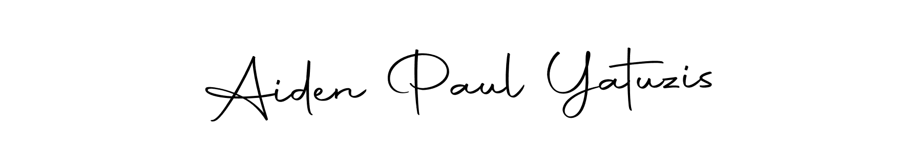 Similarly Autography-DOLnW is the best handwritten signature design. Signature creator online .You can use it as an online autograph creator for name Aiden Paul Yatuzis. Aiden Paul Yatuzis signature style 10 images and pictures png