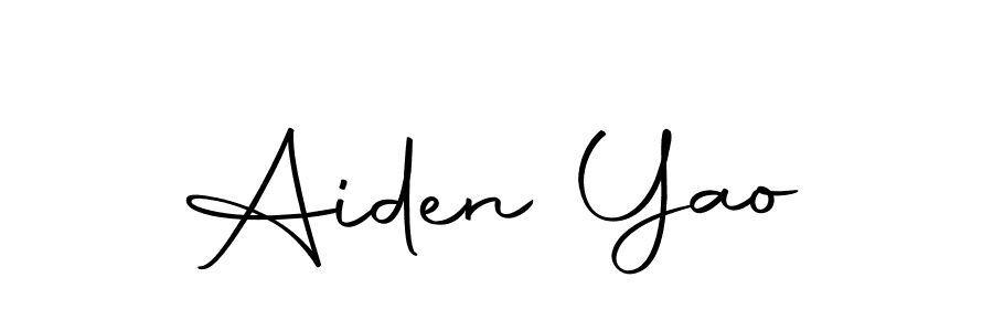 How to make Aiden Yao name signature. Use Autography-DOLnW style for creating short signs online. This is the latest handwritten sign. Aiden Yao signature style 10 images and pictures png