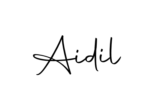 Aidil stylish signature style. Best Handwritten Sign (Autography-DOLnW) for my name. Handwritten Signature Collection Ideas for my name Aidil. Aidil signature style 10 images and pictures png