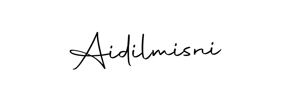 Make a beautiful signature design for name Aidilmisni. Use this online signature maker to create a handwritten signature for free. Aidilmisni signature style 10 images and pictures png