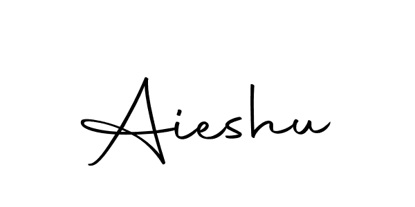 Aieshu stylish signature style. Best Handwritten Sign (Autography-DOLnW) for my name. Handwritten Signature Collection Ideas for my name Aieshu. Aieshu signature style 10 images and pictures png