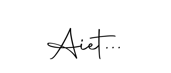 You should practise on your own different ways (Autography-DOLnW) to write your name (Aiet...) in signature. don't let someone else do it for you. Aiet... signature style 10 images and pictures png