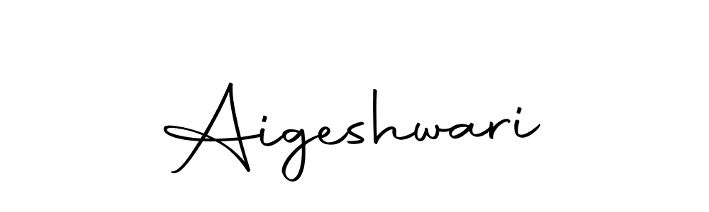 Design your own signature with our free online signature maker. With this signature software, you can create a handwritten (Autography-DOLnW) signature for name Aigeshwari. Aigeshwari signature style 10 images and pictures png