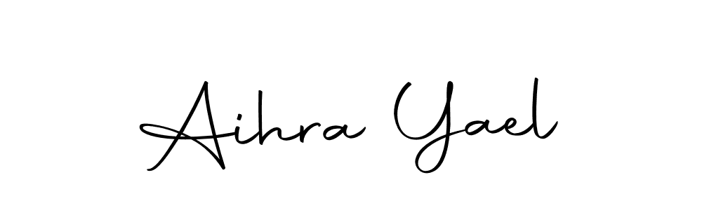 Make a beautiful signature design for name Aihra Yael. With this signature (Autography-DOLnW) style, you can create a handwritten signature for free. Aihra Yael signature style 10 images and pictures png