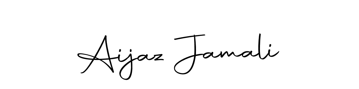 How to make Aijaz Jamali name signature. Use Autography-DOLnW style for creating short signs online. This is the latest handwritten sign. Aijaz Jamali signature style 10 images and pictures png