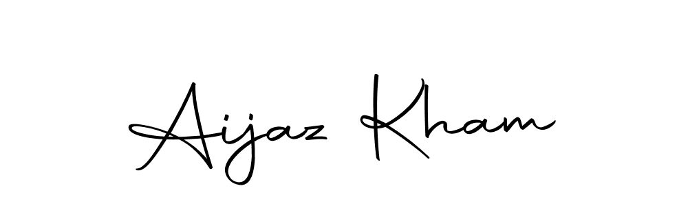 Design your own signature with our free online signature maker. With this signature software, you can create a handwritten (Autography-DOLnW) signature for name Aijaz Kham. Aijaz Kham signature style 10 images and pictures png